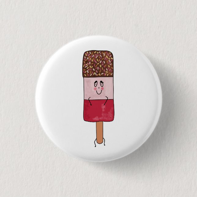 Tolle Eis am Stiel, Eis-Lutscher-Thema Button (Vorderseite)