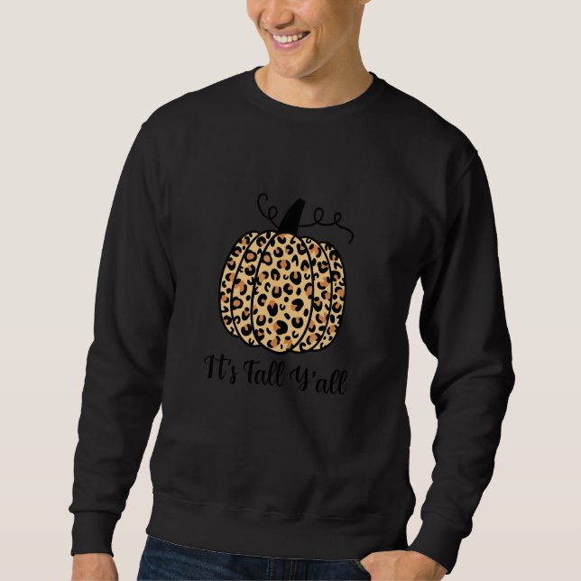 Tolle Erntedankfest Herbst Stimmung Herbst Leopard Sweatshirt (Vorderseite)