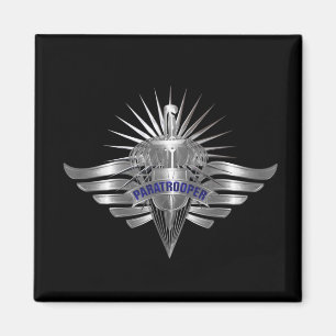 Tolle Fallschirmjäger individuell gestaltete Flüge Magnet