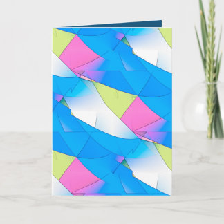 Tolle farbenfrohe abstrakte minimalistische Kunst  Karte