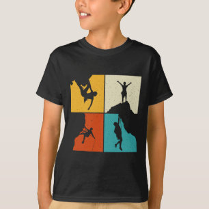 Tolle Felsenkletterei Retro-Bergsteiger Wanderer T-Shirt