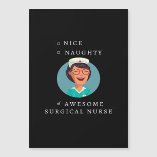 Tolle Freche Großartige Operationsschwester  Magnetkarte