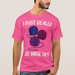 Tolle Garn-Geschenk für Männer Frauen Häkeln Stric T-Shirt