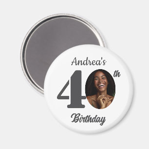Tolle Geschenkidee zum 40. Geburtstag mit Foto Magnet