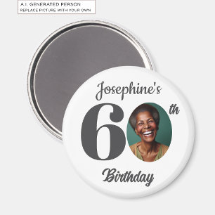 Tolle Geschenkidee zum 60. Geburtstag mit Foto Magnet