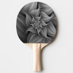 Tolle graue Blumenfraktale  Tischtennis Schläger