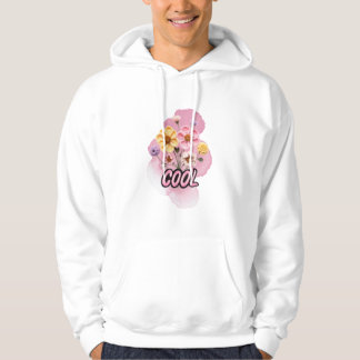 Tolle Häkel-Blumen-Wasserfarben-Kunst Hoodie
