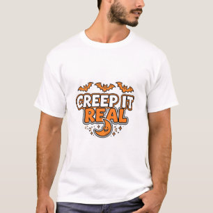 Tolle Halloween T-Shirt 'Creep It Real Funny'