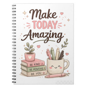 Tolle heutige Motivations Cute Notebook Jour Notizblock