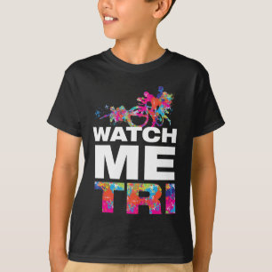 Tolle Inspirierende Triathlon Bunte Farbe Kinder T-Shirt