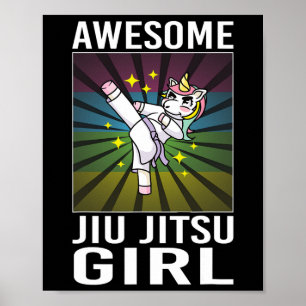 Tolle Jiu Jitsu Mädchen für Jiu Jitsu Kleinkind un Poster