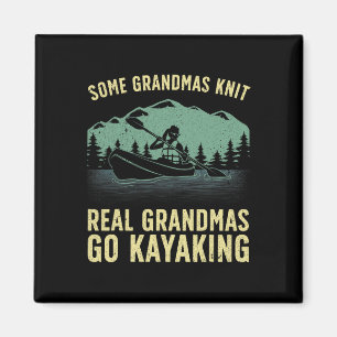 Tolle Kajakfahrt für Oma Mama Kajakfahrer Bootfahr Magnet