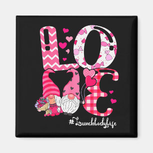 Tolle Lunch Lady Lustige Paar Gnome Valentinstag Magnet