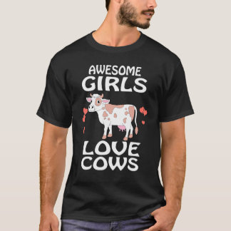Tolle Mädchen lieben Kühe T-Shirt