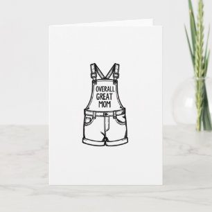 Tolle Mama-Overall-Kunstkarte Karte