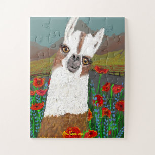 Tolle Mohnblumen und Mama Lama Puzzle