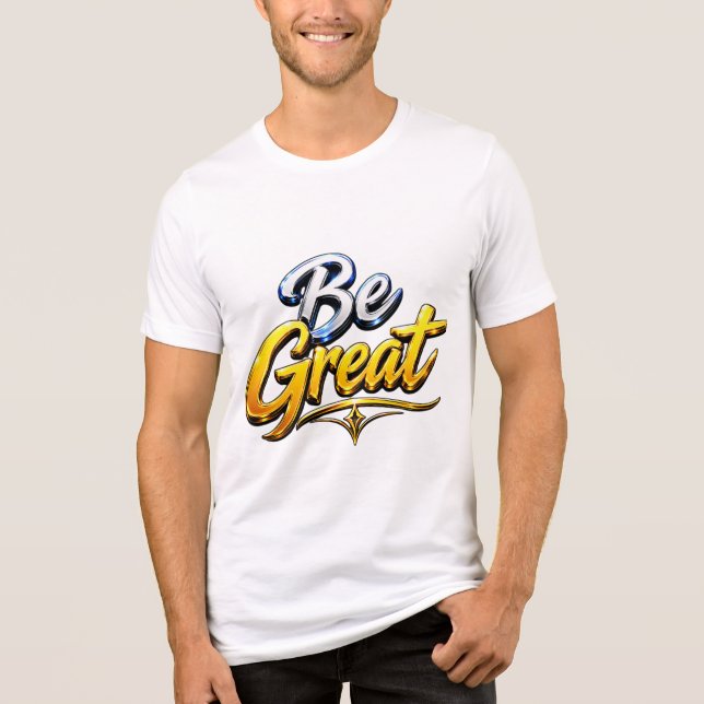 Tolle Motivations-Typografie Tri-Blend Shirt (Vorderseite)