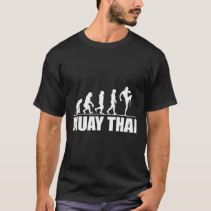 Tolle Muay Thai Evolution Geschenk Kickboxen Kampf T-Shirt