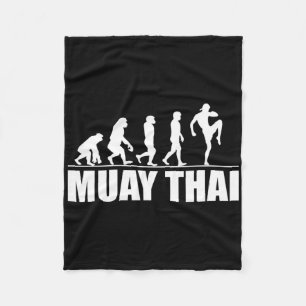 Tolle Muay Thai Evolution Geschenk Kickboxen Marti Fleecedecke