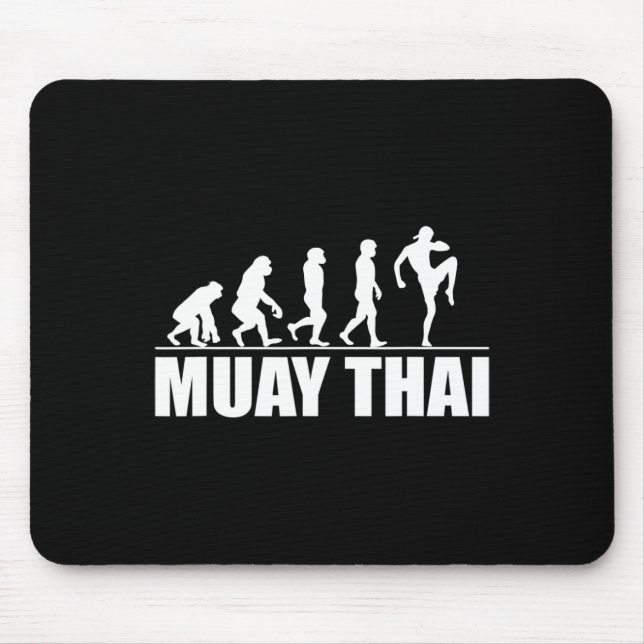 Tolle Muay Thai Evolution Geschenk Kickboxen Marti Mousepad (Vorne)
