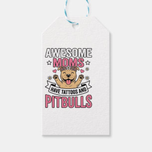 Tolle Mütter haben Tätowierungen und Pitbulls Vint Geschenkanhänger