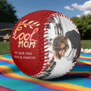 Tolle Mutter Handlettering Mutter Rotes Foto Baseball