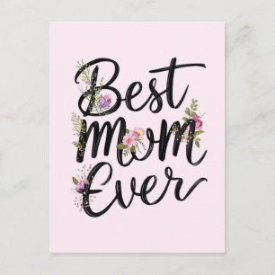 Tolle Mutter jemals florales Design Postkarte