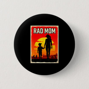 Tolle Mutter Mutter und Sohn Fußballmutter Sonnenu Button