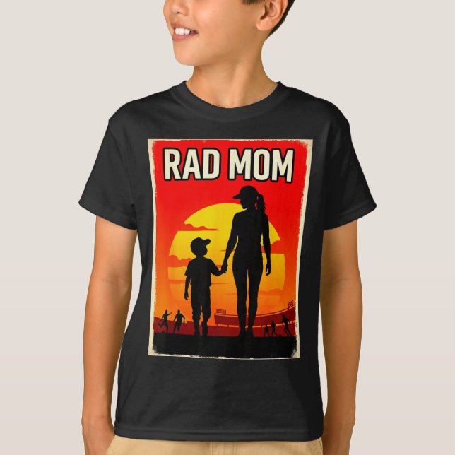 Tolle Mutter Mutter und Sohn Fußballmutter Sonnenu T-Shirt (Vorderseite)