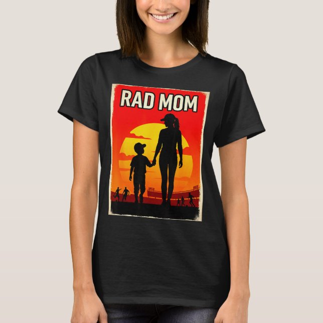 Tolle Mutter Mutter und Sohn Fußballmutter Sonnenu T-Shirt (Vorderseite)