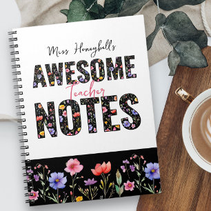 Tolle Notizen Wilde Blume Custom Notizblock