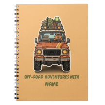 Tolle Offroad-Capybara-Camping-Abenteuer-Notizbuch