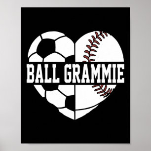 Tolle Oma Herz Fußball Toller Fußball Fan Poster