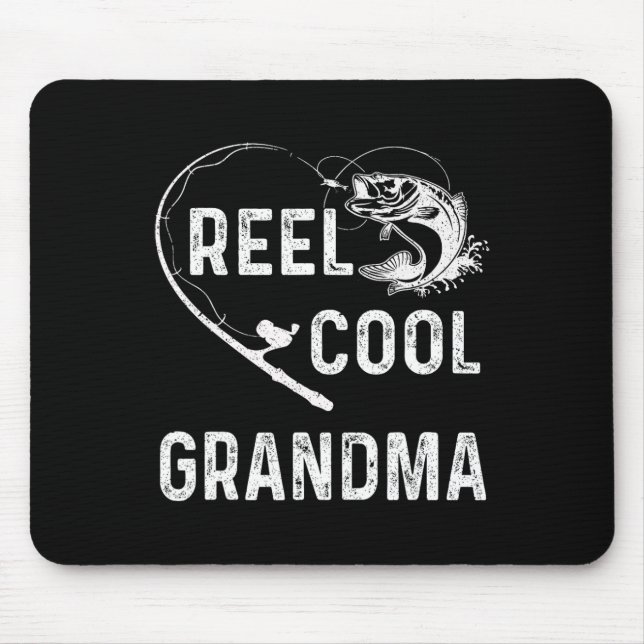 Tolle Oma Retro-Angler für Mütter  Mousepad (Vorne)