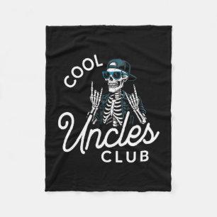 Tolle Onkel Club-Shirt Lustiges Skelett Männer Onk Fleecedecke