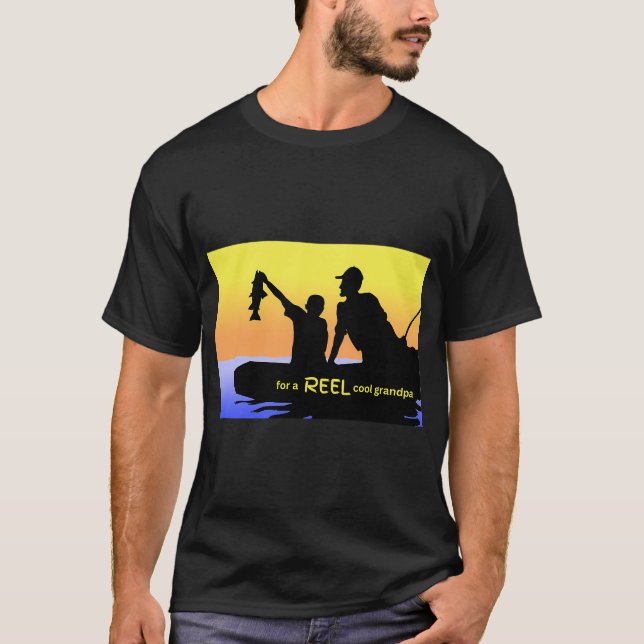 Tolle Opa-Angelszene T-Shirt (Vorderseite)