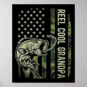 Tolle Opa-Tarnung Amerikanische Flagge Väter Poster