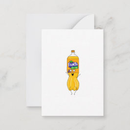 Tolle, orange Limonade individuell anpassen Mitteilungskarte