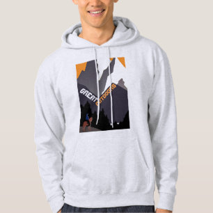 Tolle Outdoor-Retro-Montana-Reise-Werbekunst Hoodie