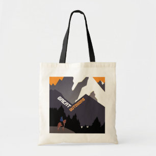 Tolle Outdoor-Retro-Montana-Reise-Werbekunst Tragetasche