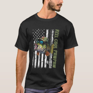 Tolle Pawpaw-Tarnung Amerikanische Flagge Lustiger T-Shirt