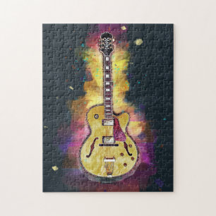 Tolle Personalisierte Gitarrenkunst Puzzle
