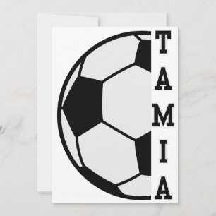 Tolle personalisierte Namensfußball-Sportartikel Einladung