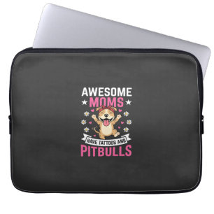 Tolle Pitbull-Mütter haben Tätowierungen Lustiger  Laptopschutzhülle