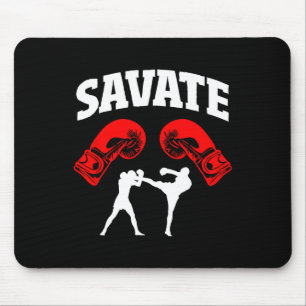 Tolle Savate-Boxdesign-Kick-MMA-Kickboxen Mousepad