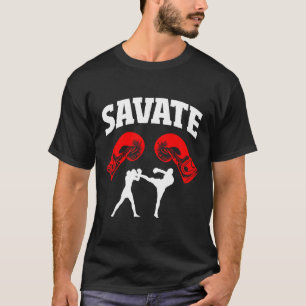 Tolle Savate-Boxdesign-Kick-MMA-Kickboxen T-Shirt