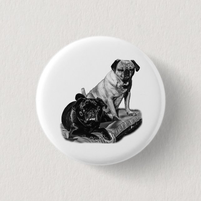 Tolle Schattierungen, Mops Pin Button (Vorderseite)
