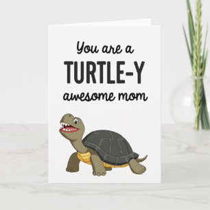 Tolle Schildkröten-Mama-Grußkarte Karte