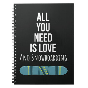 Tolle Snowboard-Geschenke Snowboarder Wintersport Notizblock