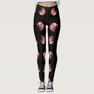 Tolle Spiralprint-Leggings mit abstraktem Kunstmot Leggings